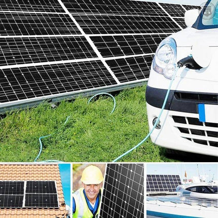Compact Home Solar Generator Kit for Daily Power Needs charging devices with 18W panel and 300W inverter powering car, home, and portable use