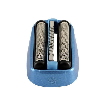 Electric Shaver Grill Head Assembly For Braun Shavers replacement blue grill head with dual foils and trimmer easy-install durable