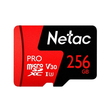 Netac Memory Card for Dash Cameras and Smartphones - 256GB Pro microSDXC V30 for dash cams and smartphones, reliable video recording