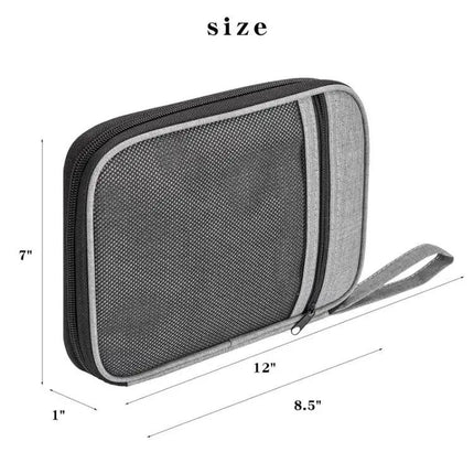 Mesh Zipper Travel Storage Bag For Watch Straps And Cables