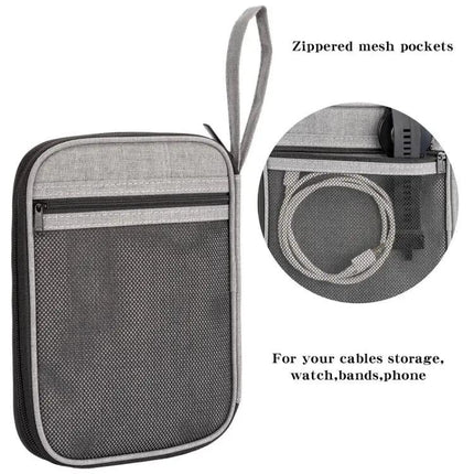 Mesh Zipper Travel Storage Bag For Watch Straps And Cables