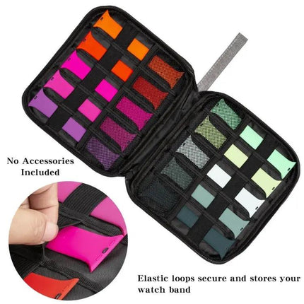 Mesh Zipper Travel Storage Bag For Watch Straps And Cables