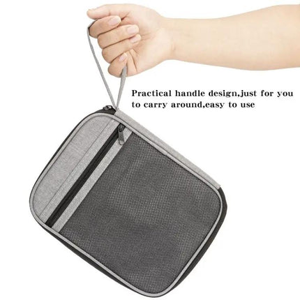 Mesh Zipper Travel Storage Bag For Watch Straps And Cables