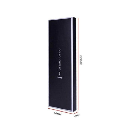 Watch Strap Packaging Box With Insert Card Blister 10 Pack - white card and clear blister display box with elastic support, 70x200x15mm protective retail packaging