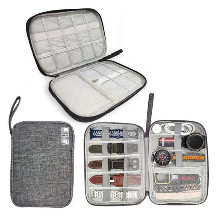 Travel Cable And Watch Strap Storage Bag Polyester Multi