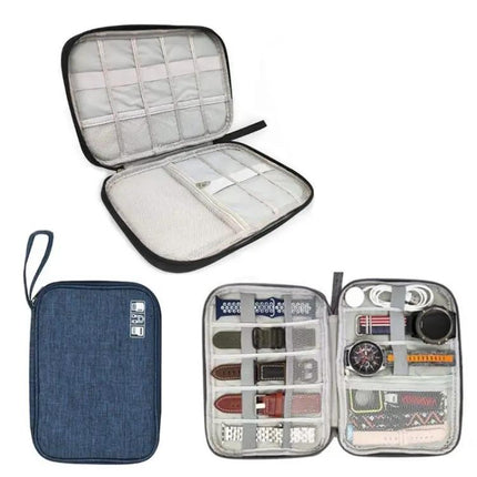 Travel Cable And Watch Strap Storage Bag Polyester Multi