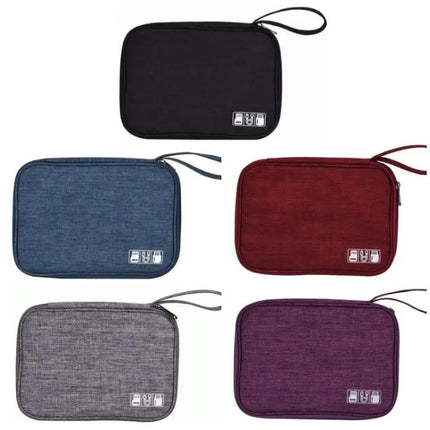 Travel Cable And Watch Strap Storage Bag Polyester Multi
