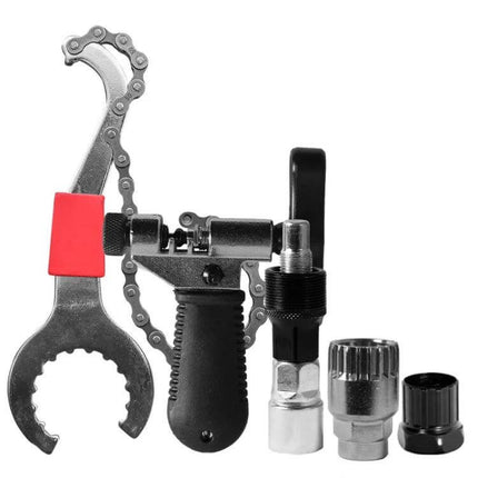 Bicycle Crank and Flywheel Maintenance Tool Set For Everyday Care - chrome plated carbon steel 3-in-1 crank and flywheel tools with slip-resistant grip