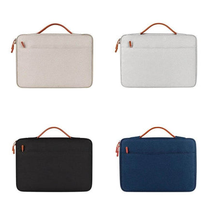 Waterproof Adjustable Handle Laptop Bag for 13.3 to 15.4 Inch Laptops - four-color water-resistant jacquard sleeve with handle for commuters and students