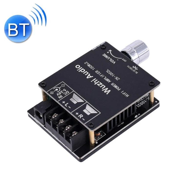 Mini Bluetooth Amplifier Board with Volume Adjustment Knob - compact Bluetooth 5.0 amp for 4-8Ω speakers, built-in volume knob, DIY audio upgrade