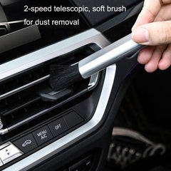 Telescopic Cleaning Brush Set for Car Air Vents - 10 Pack