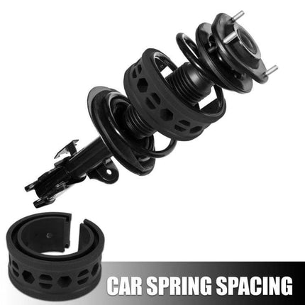 Universal Car Shock Absorber Rubber Spring For Smoother Ride - black rubber spring spacer with strut for reduced vibration and smoother commute
