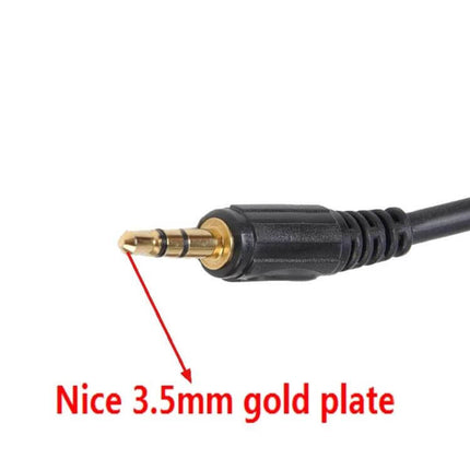 Car AUX USB Extension Cable For Car Audio 1m Length - 3.5mm gold-plated AUX jack and USB extension for car audio routing and charging