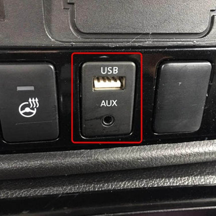 Car AUX USB Extension Cable For Car Audio 1m Length - USB and 3.5mm AUX vehicle dash port for charging and audio