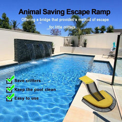 Rampa de escape para animales en piscinas - Red de rescate para animales pequeños