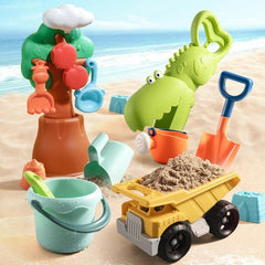 Children's Colorful Beach Play Set with Sand Shovel and Water Tools