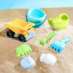 Children's Colorful Beach Play Set with Sand Shovel and Water Tools