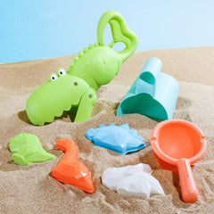 Children's Colorful Beach Play Set with Sand Shovel and Water Tools