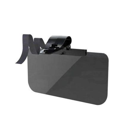 SHUNWEI Car Anti High Beam Visor Glasses For Day And Night Driving - dark PC visor clip reduces glare from sun and headlights for safer driving