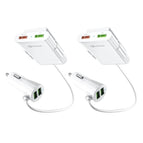 2PCS+White / White