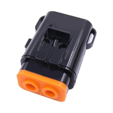 MAXI2 Car Audio Fuse Seat Waterproof Power Cord For Cars - compact brass-body waterproof fuse connector with dual 30A fuses for car audio and accessories