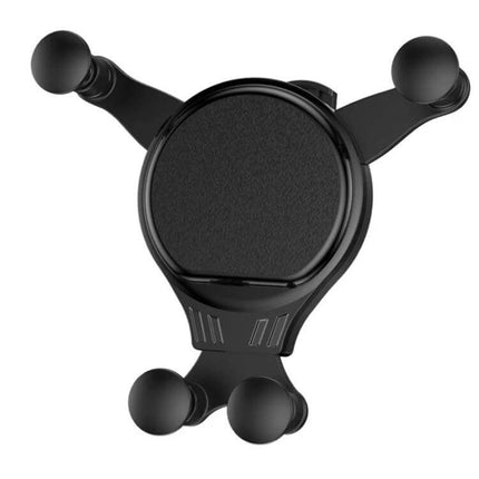 2-Pack Snap Universal Rotating Car Air Outlet Phone Holder - black gravity-sensing rotating air vent phone mount, two-pack for multiple vehicles