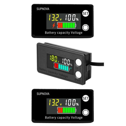 SUPNOVA DC Voltmeter for Lithium Batteries with Color Screen - compact color display showing voltage and battery capacity