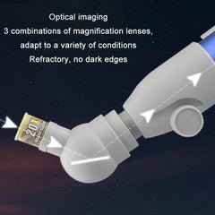 Children's High-Definition Astronomy Telescope with Adjustable Magnification and Tripod