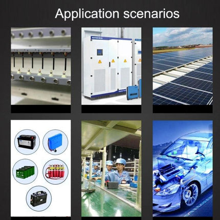 Digital DC Voltmeter for Battery Charge and Temperature Monitoring in inverter, photovoltaic and battery test system applications with LCD display