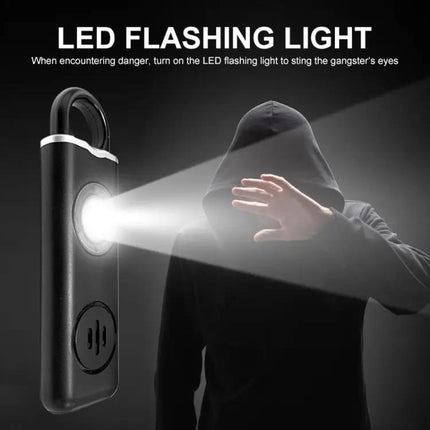 Rechargeable Personal Safety Alarm Keychain for Women and Students