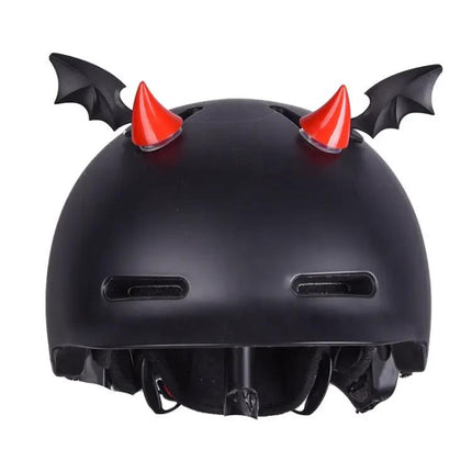 Motorcycle Helmet Horn Decorations, Wing Style Red