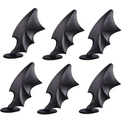 Motorcycle Helmet Horn Decorations, Wing Style Red