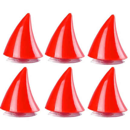 Motorcycle Helmet Horn Decorations, Wing Style Red