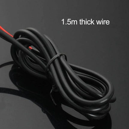 Motorcycle Dual USB Charger Black For Daily Phone Use On The Road - 1.5m thick wire coiled with silicone waterproof cover, for 12–24V systems, handlebar mounting