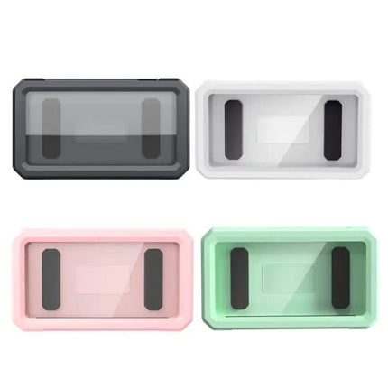 Retractable Rotating Bathroom Waterproof Mobile Phone Box Wall Mount Mobile Phone Holder, White, Black, Pink, Green