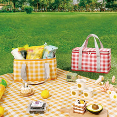 Portable Waterproof Picnic Basket Set with Dual Use for Campers