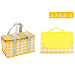 Portable Waterproof Picnic Basket Set with Dual Use for Campers