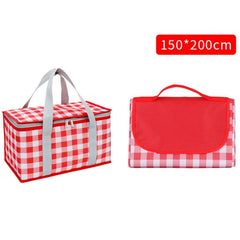 Portable Waterproof Picnic Basket Set with Dual Use for Campers