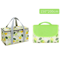 Portable Waterproof Picnic Basket Set with Dual Use for Campers