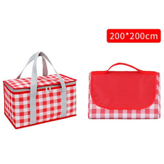 Portable Waterproof Picnic Basket Set with Dual Use for Campers