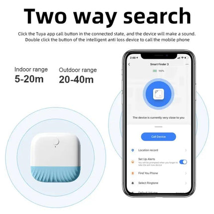 Bluetooth Two-Way Key and Wallet Finder Device for Daily Use