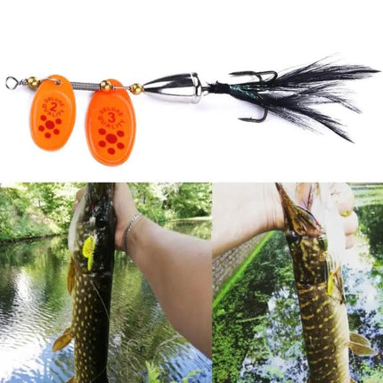 HENGJIA 6.5cm Feather Hook Lure For Freshwater Fishing