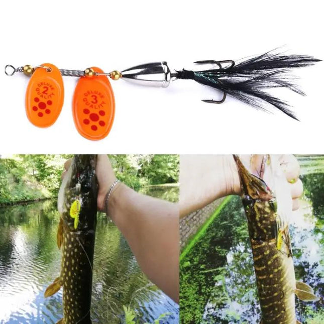 HENGJIA 6.5cm Feather Hook Lure For Freshwater Fishing | Syndmart