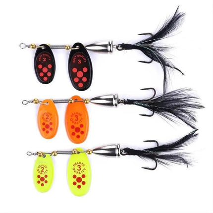 HENGJIA 6.5cm Feather Hook Lure For Freshwater Fishing