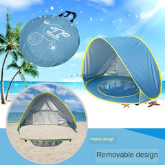 Portable Foldable Baby Sunshade Tent with Integrated Pool for Beach and Camping