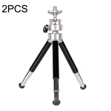 Versatile Adjustable Mini Metal Tripod for Phones and Cameras small portable tabletop tripod with 90-degree gimbal and non-slip rubber feet