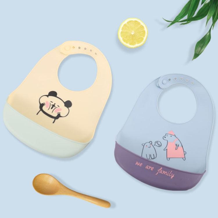 Silicone Baby Bib with Waterproof Design - Ultra-Thin and Adjustable Saliva Towel