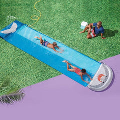 Kids' Double Water Splash Slide Play Mat