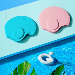 Silicone Swimming Cap with Waterproof Ear Protection in Solid Colors