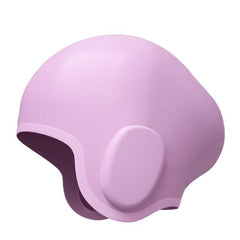 Silicone Swimming Cap with Waterproof Ear Protection in Solid Colors